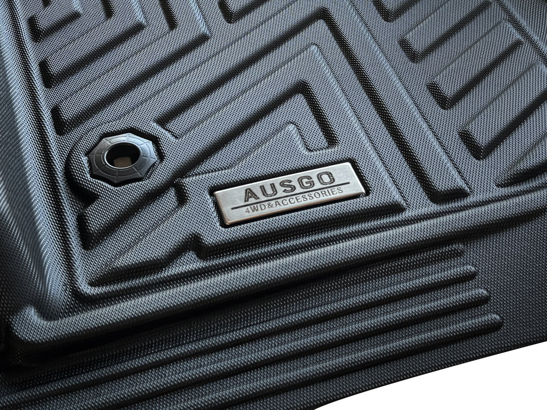 Durable Waterproof TPE Material – Ausgo 4WD USA All-Weather Car Floor Mats