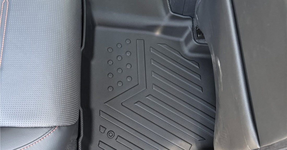 AUSGO custom-fit floor mats installed in Honda CR-V 2023