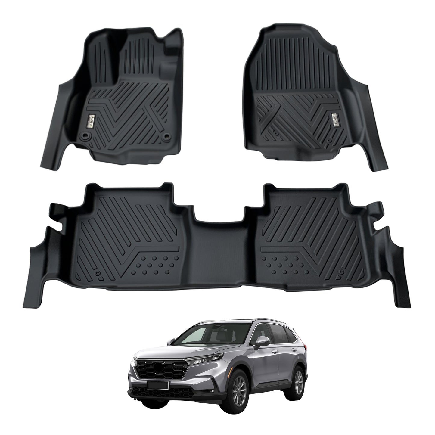 Ausgo 4WD USA All-Weather Custom Fit Floor Mats for Honda CR-V 2023-2025
