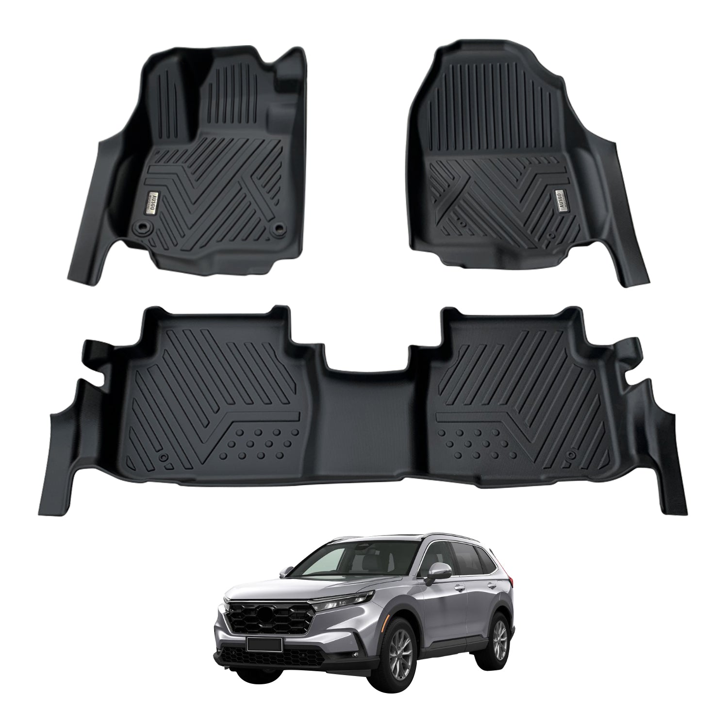 Ausgo 4WD USA All-Weather Custom Fit Floor Mats for Honda CR-V 2023-2025