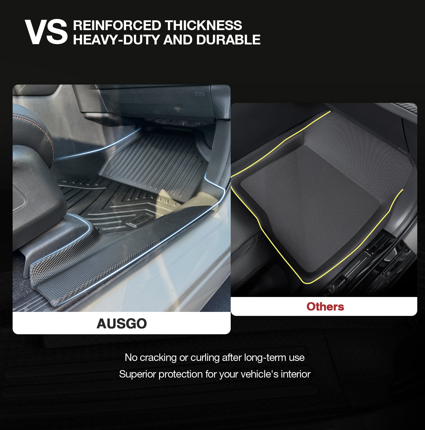 Ausgo 4WD USA All-Weather Custom Fit Floor Mats for Honda CR-V 2023-2025