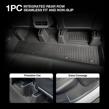 Ausgo 4WD USA Full Coverage TPE Floor Mats for Tesla Model Y 2022-2025