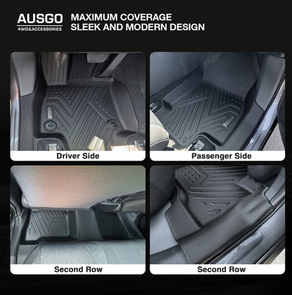 Ausgo 4WD USA Waterproof TPE Car Mats for Toyota RAV4 2019-2025