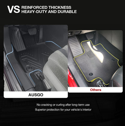 Ausgo 4WD USA Waterproof TPE Car Mats for Toyota RAV4 2019-2025