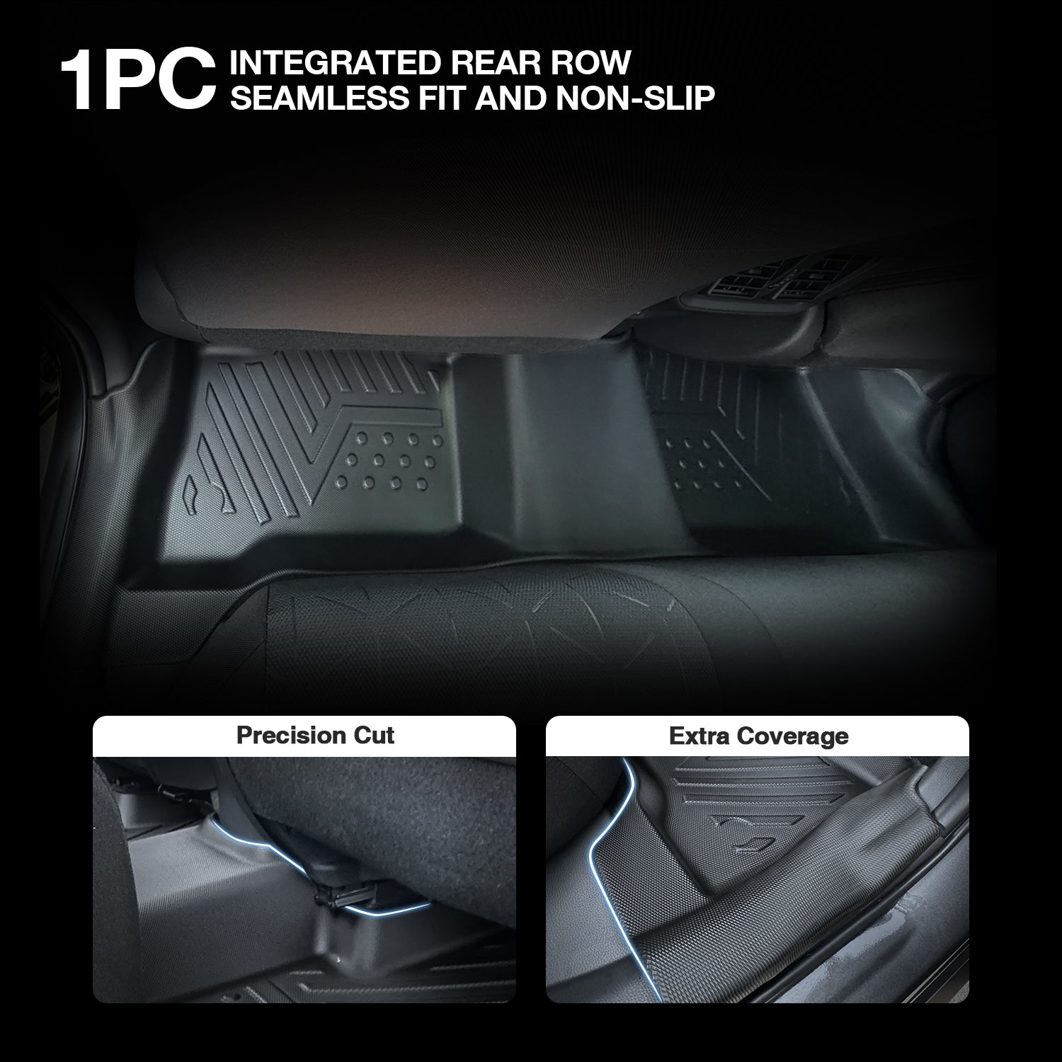 Ausgo 4WD USA Waterproof TPE Car Mats for Toyota RAV4 2019-2025