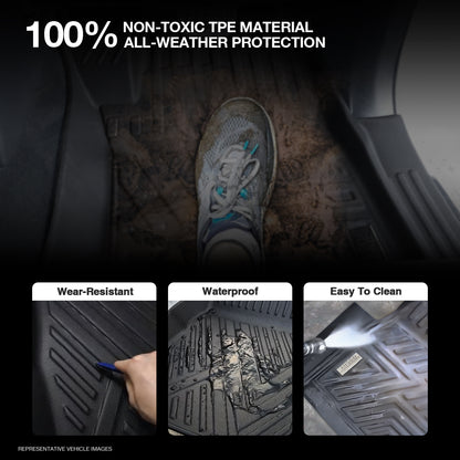 Ausgo 4WD USA Waterproof TPE Car Mats for Toyota RAV4 2019-2025