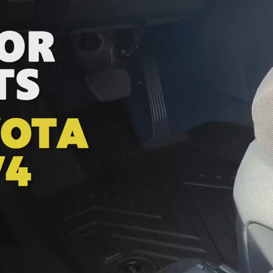 Ausgo 4WD USA Waterproof TPE Car Mats for Toyota RAV4 2019-2025