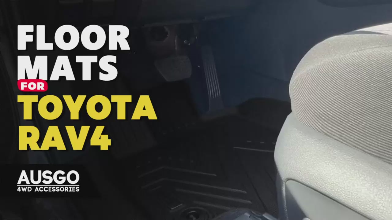 Ausgo 4WD USA Waterproof TPE Car Mats for Toyota RAV4 2019-2025